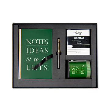 NOTES IDEAS & TO-DO-LISTS(GREEN) - Gift Set