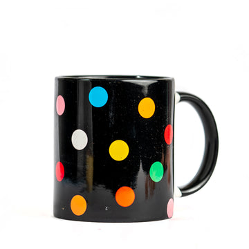 COLOURFUL POLKA DOT MUG