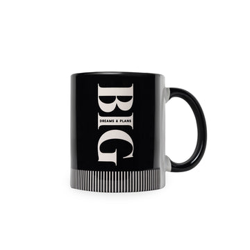 BIG DREAMS & PLANS (BLACK) - MUG