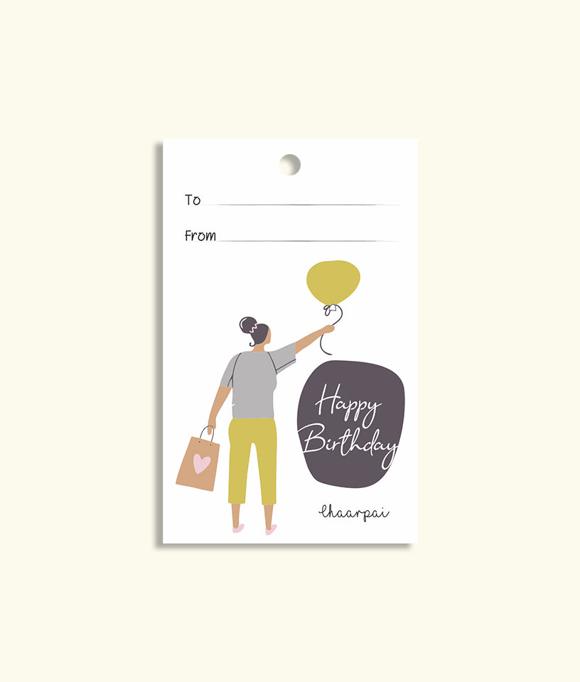 HAPPY BIRTHDAY- GIFT TAG