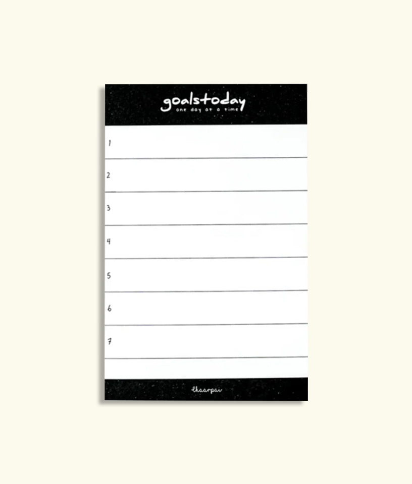 GOALS TODAY- NOTEPAD
