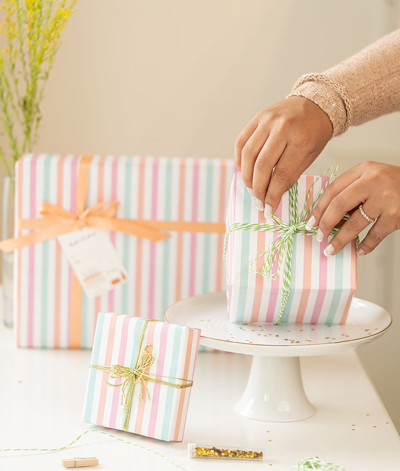 COLOURFUL STRIPES- GIFT WRAPPING PAPER
