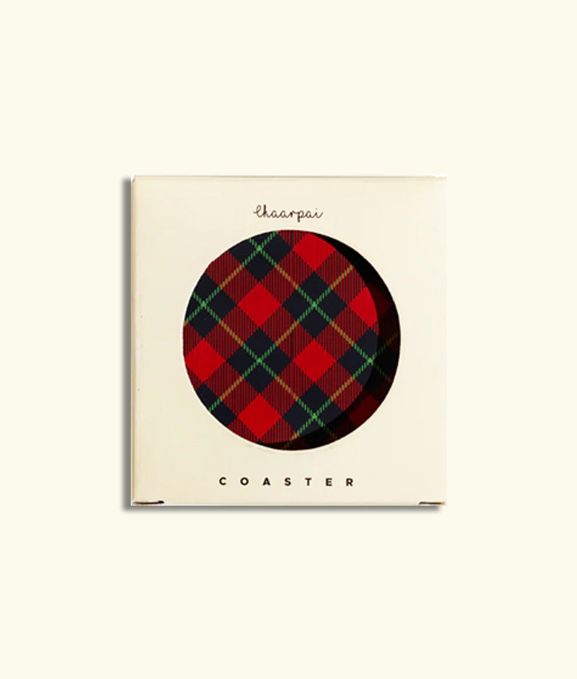 RED GINGHAM - COASTERS