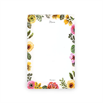 FLORAL MEMO- NOTEPAD