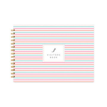 THE VISITORS BOOK - COLORFUL STRIPES PATTERN