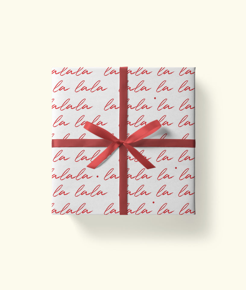LA LA LA- GIFT WRAPPING PAPER