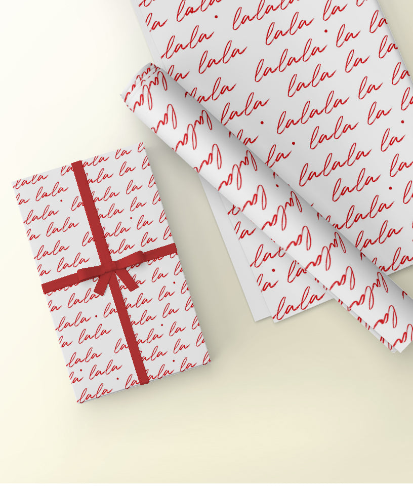 LA LA LA- GIFT WRAPPING PAPER