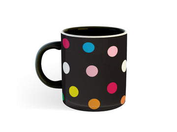 COLOURFUL POLKA DOT MUG
