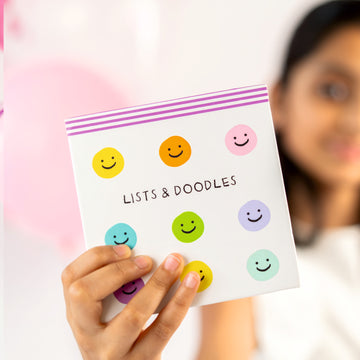 LISTS & DOODLES SMILE - JOTTER NOTEPAD
