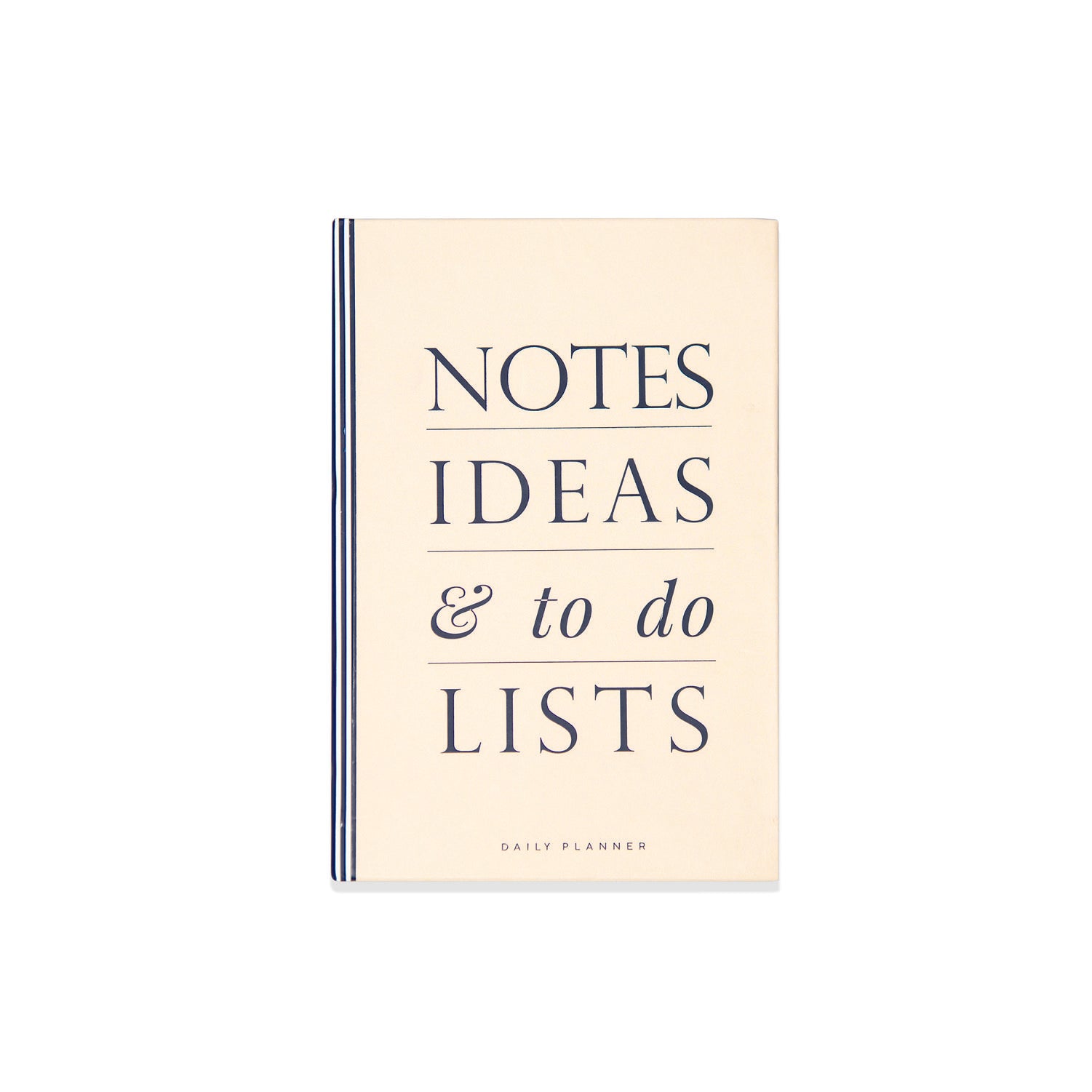 NOTES IDEAS & TO-DO-LISTS (CREAM) - Undated Daily Planner