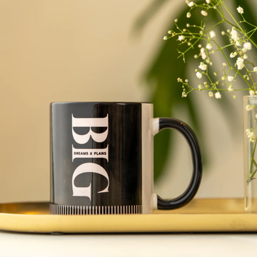 BIG DREAMS & PLANS (BLACK) - MUG