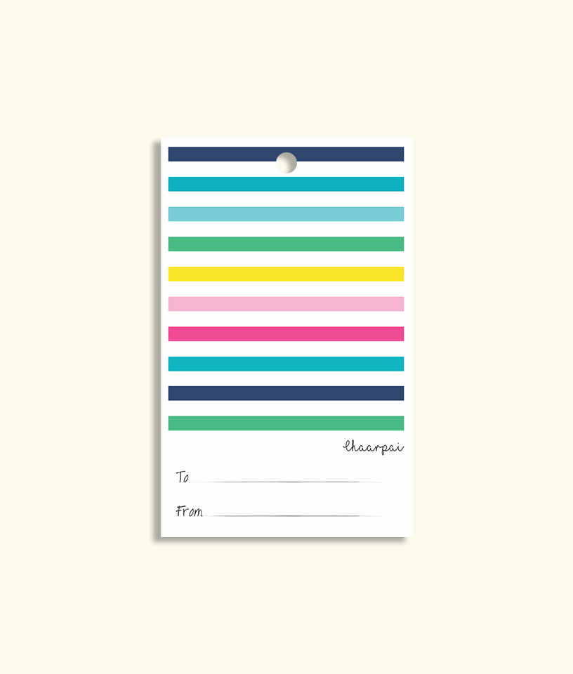STRIPES- GIFT TAG