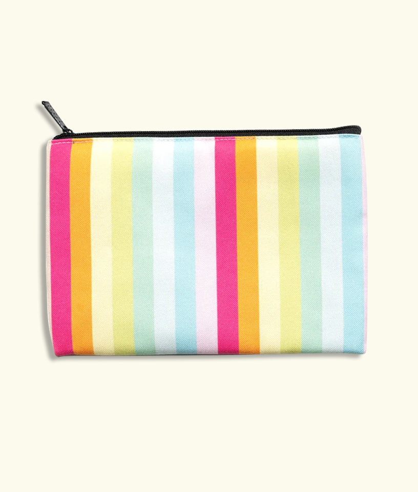 COLOURFUL VERTICAL STRIPES- POUCH
