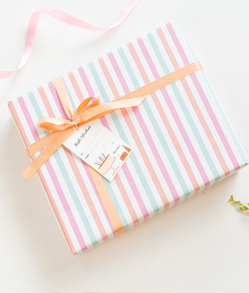 COLOURFUL STRIPES- GIFT WRAPPING PAPER