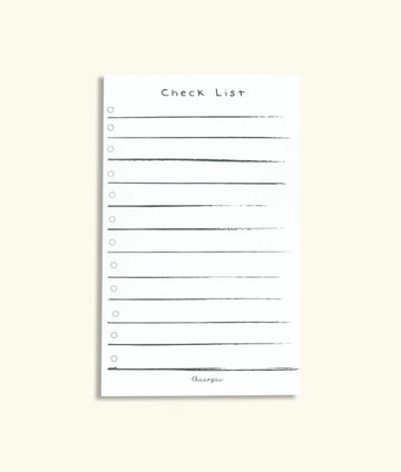CHECKLIST- NOTEPAD