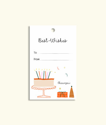 BEST WISHES- GIFT TAG