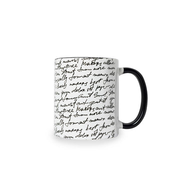 HAND WRITTEN BLACK- MUG