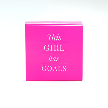 THIS GIRL HAS GOALS - JOTTER NOTEPAD