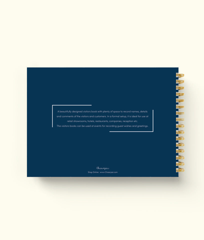 THE VISITOR BOOK - NAVY BLUE