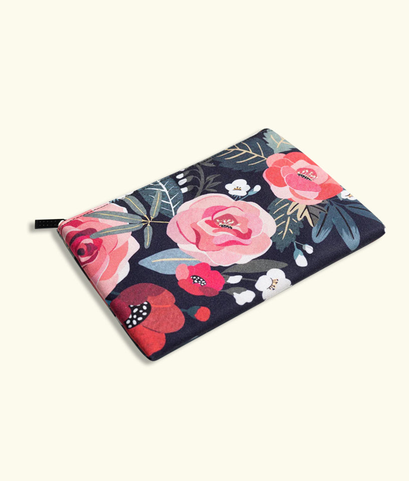DARK FLORAL- POUCH
