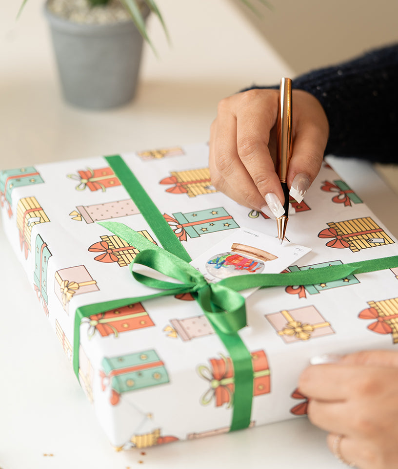 COLOURFUL BOXES PATTERN- GIFT WRAPPING PAPER