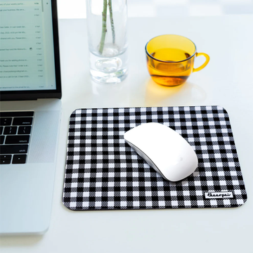 BLACK & WHITE CHECKS- MOUSEPAD