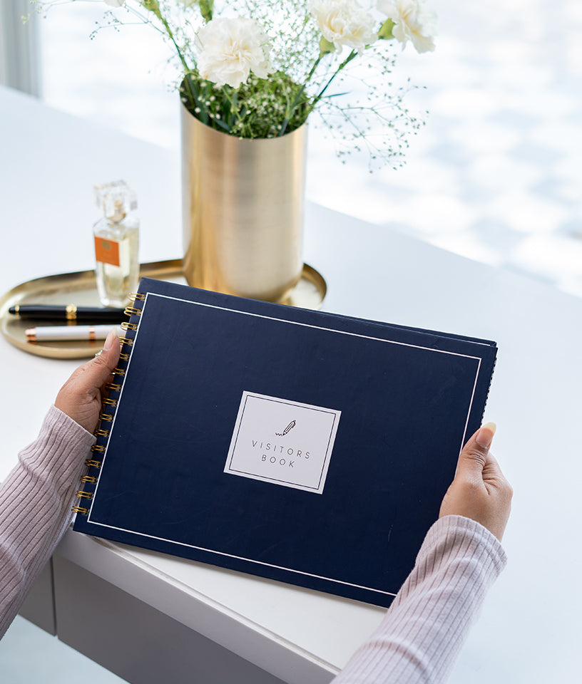 THE VISITOR BOOK - NAVY BLUE