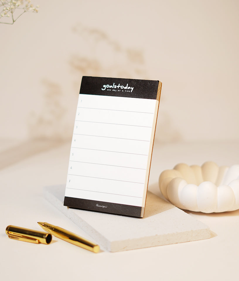 GOALS TODAY- NOTEPAD