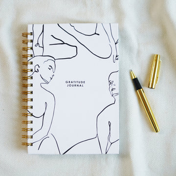MIND AND BODY WHITE- GRATITUDE JOURNAL