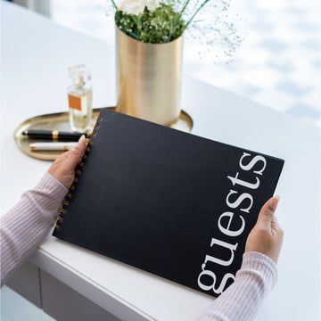 THE VISITORS BOOK - BLACK