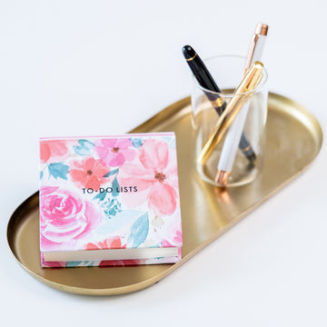 HANDPAINTED FLORAL - JOTTER NOTEPAD