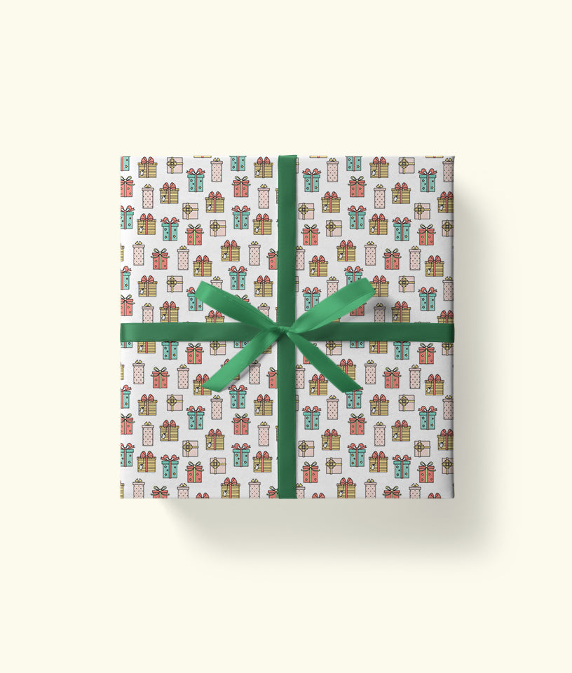 COLOURFUL BOXES PATTERN- GIFT WRAPPING PAPER