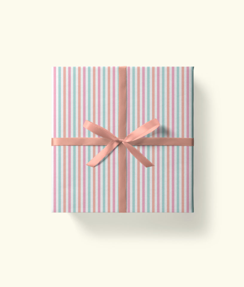 Colourful Stripes - Gift Wrapping Paper (3 Sheets) | Chaarpai