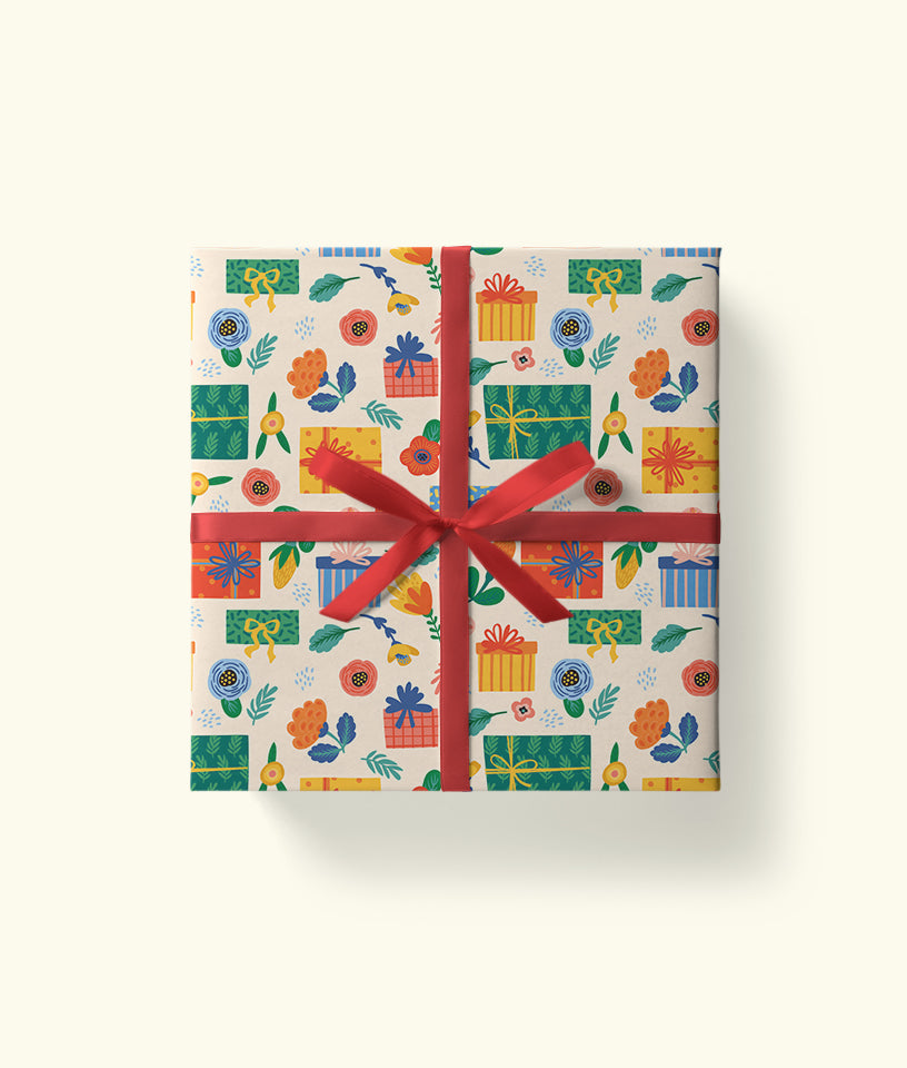 GIFT BOXES PATTERN- GIFT WRAPPING PAPER