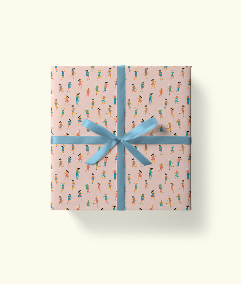 HAPPY GIRLS- GIFT WRAPPING PAPER