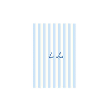 HIS IDEAS - Undated Daily Planner