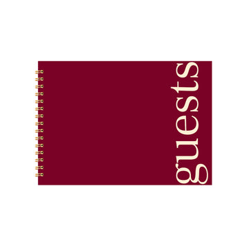 THE VISITORS BOOK - MAROON
