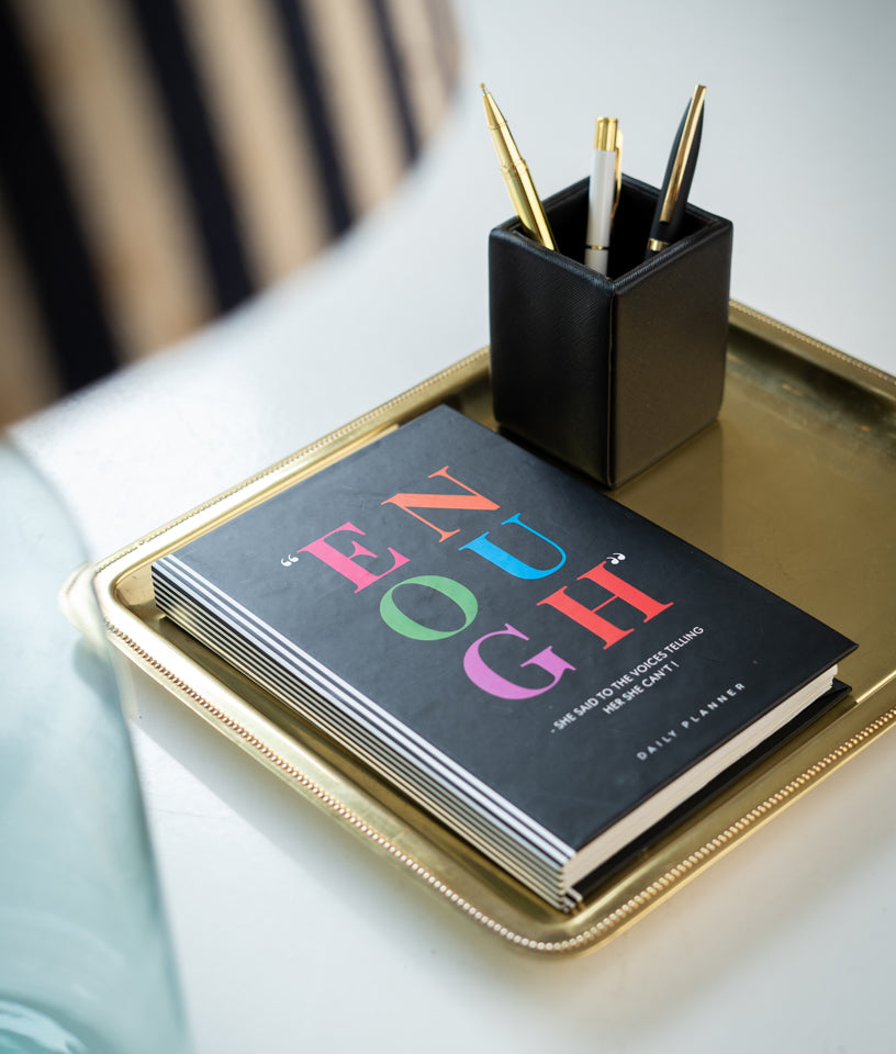 ENOUGH- SHE SAID TO THE VOICES TELLING HER SHE CAN'T ! - Undated Daily Planner