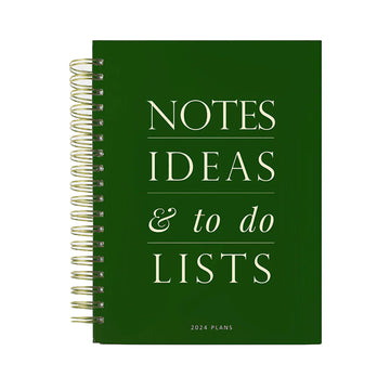 NOTES IDEAS TO DO LISTS-  2024 YEARLY PLANNER