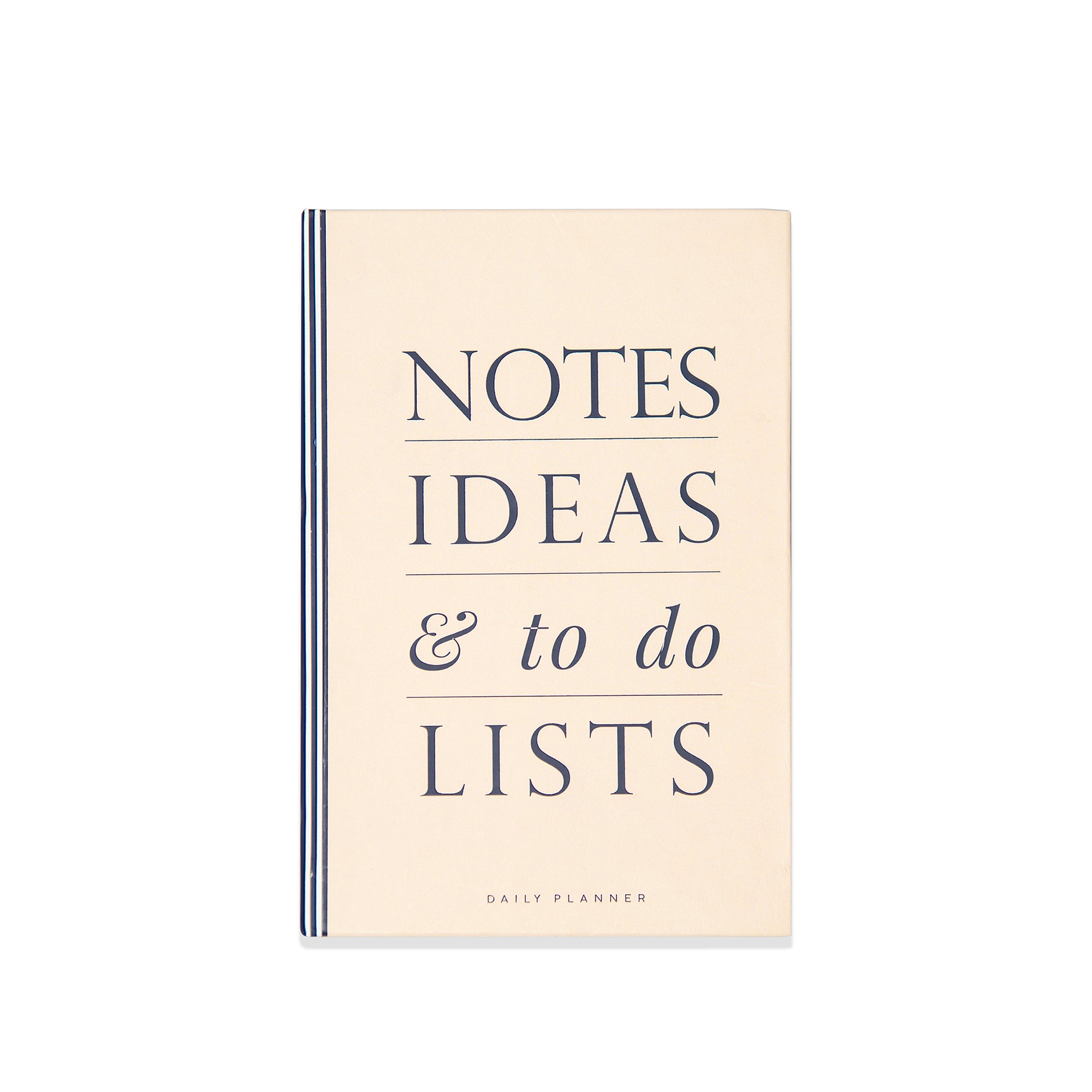 NOTES IDEAS & TO-DO-LISTS (CREAM) - Undated Daily Planner