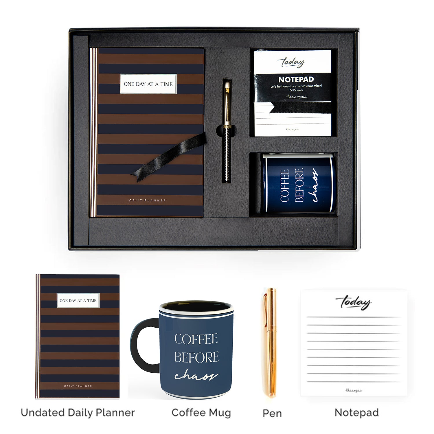 ONE DAY AT A TIME (STRIPES ) - GIFT SET