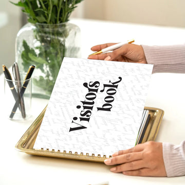 THE VISITORS BOOK - HANDWRITTEN STYLE