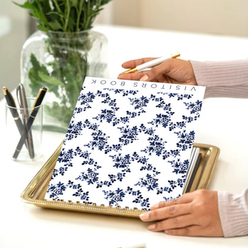 THE VISITORS BOOK - WHITE FLORAL