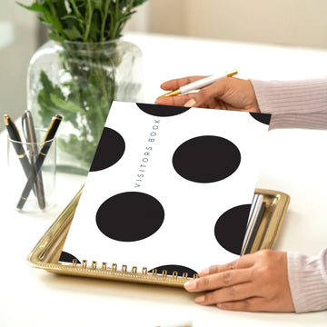 THE VISITORS BOOK - BIG POLKA DOT