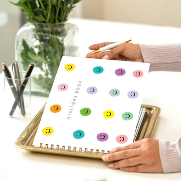 THE VISITORS BOOK - SMILEYS PATTERN