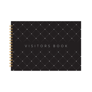 THE VISITORS BOOK - BLACK DIAMOND PATTERN