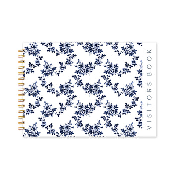 THE VISITORS BOOK - WHITE FLORAL