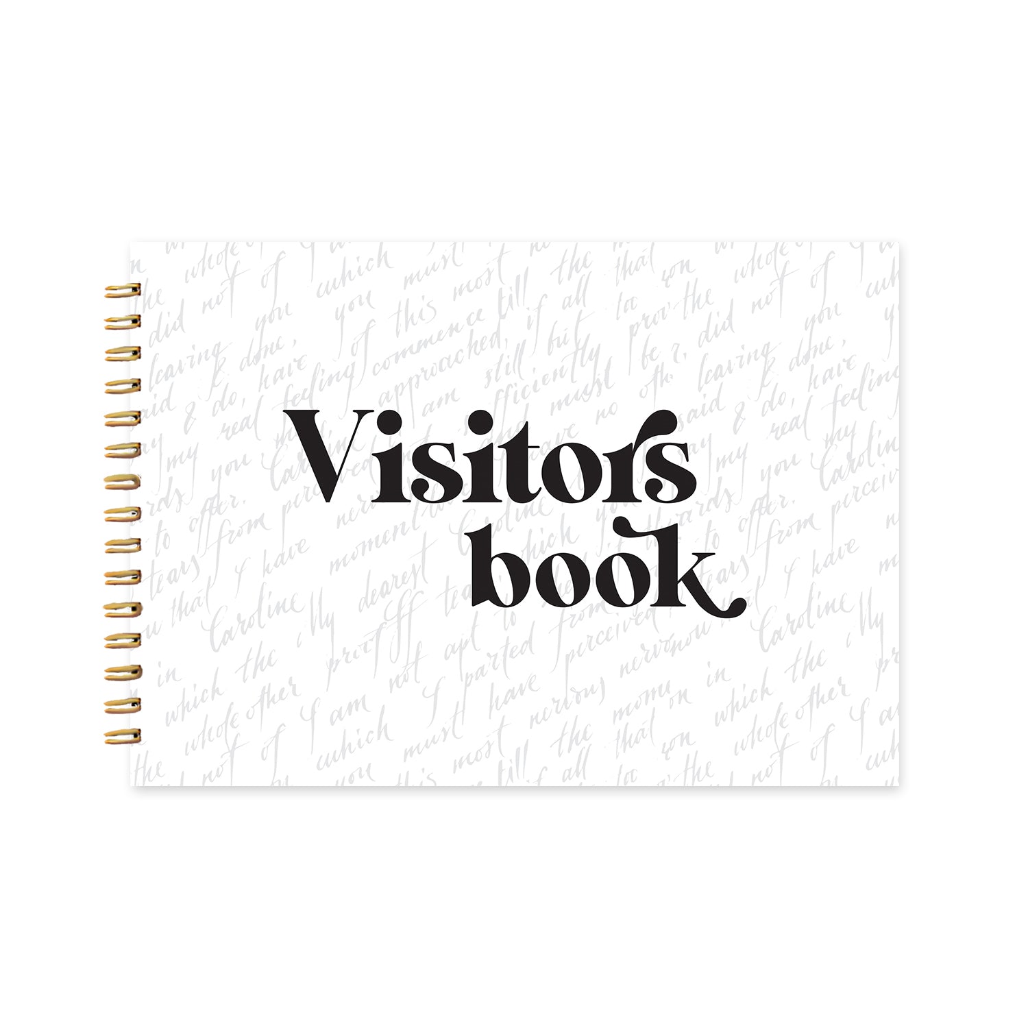 THE VISITORS BOOK - HANDWRITTEN STYLE