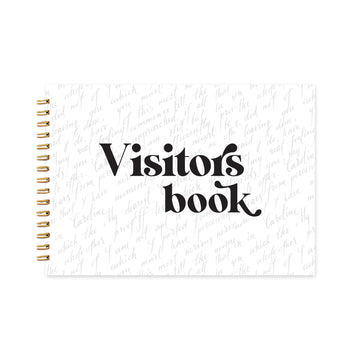 THE VISITORS BOOK - HANDWRITTEN STYLE