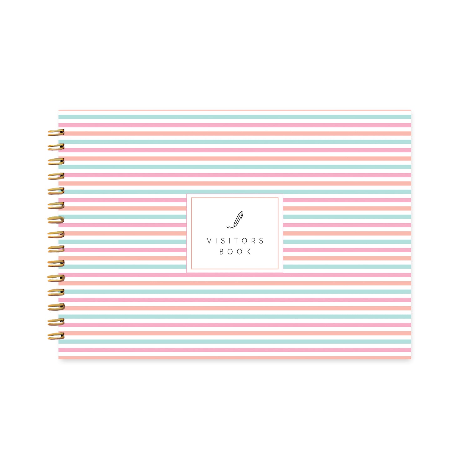 THE VISITORS BOOK - COLORFUL STRIPES PATTERN